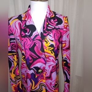 Colorful blazer.  Size S
